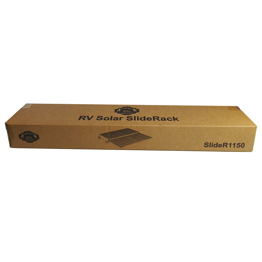 SUMYOK Electric RV Solar SlideRack System E-SlideR1150 | For 300W–600W Solar Panels